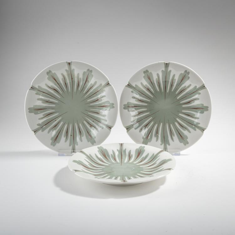 Bild 1 zu Objekt, Three dessert plates 'Crocus', 1896, Konrad Hentschel, Meissen, KPM, 176C 636