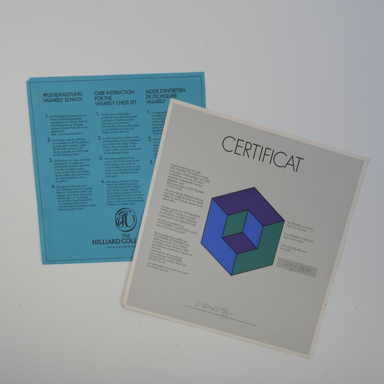 Bild 1 zu Objekt, Schachspiel 'Das Vasarely Schach', 1979, Victor Vasarely, THE HILLIARD COLLECTION, Munich (Ed.), 177C 773