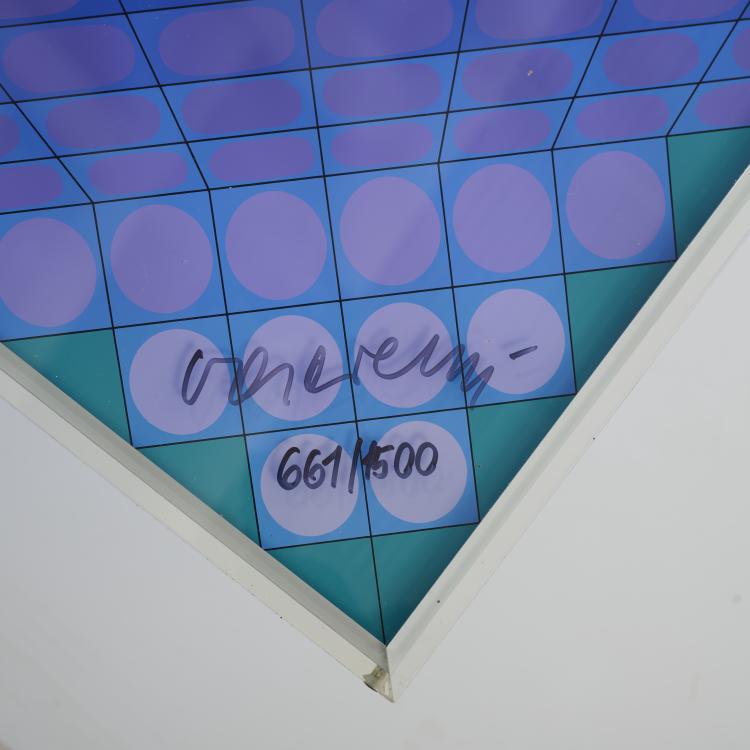 Bild 2 zu Objekt, Schachspiel 'Das Vasarely Schach', 1979, Victor Vasarely, THE HILLIARD COLLECTION, Munich (Ed.), 177C 773