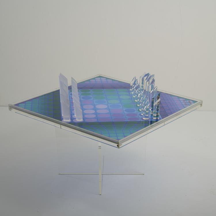 Bild 4 zu Objekt, Schachspiel 'Das Vasarely Schach', 1979, Victor Vasarely, THE HILLIARD COLLECTION, Munich (Ed.), 177C 773