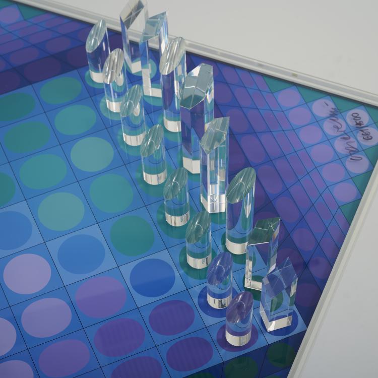 Bild 11 zu Objekt, Schachspiel 'Das Vasarely Schach', 1979, Victor Vasarely, THE HILLIARD COLLECTION, Munich (Ed.), 177C 773