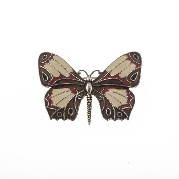 Hauptbild zu Objekt, Brooch 'Butterfly', c. 1927, Theodor Fahrner, Fahrner, Theodor, Pforzheim, 176C 729