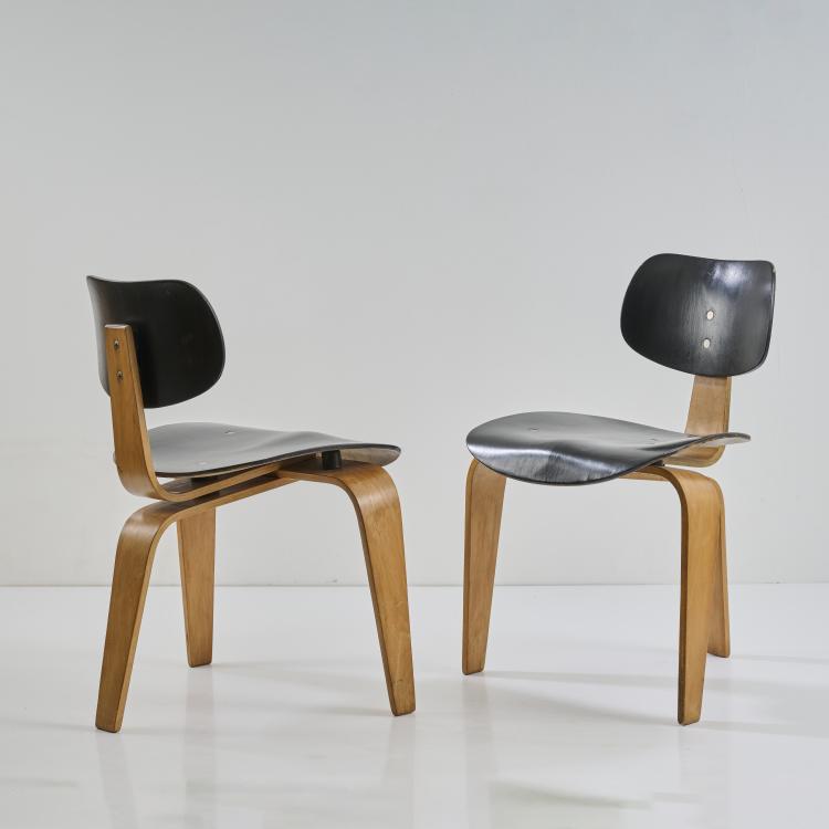 Bild 8 zu Objekt, Zwei St&uuml;hle 'SE 42' und Tisch '254', 1949/52, Egon Eiermann, Wilde & Spieth, Esslingen, 176B 71