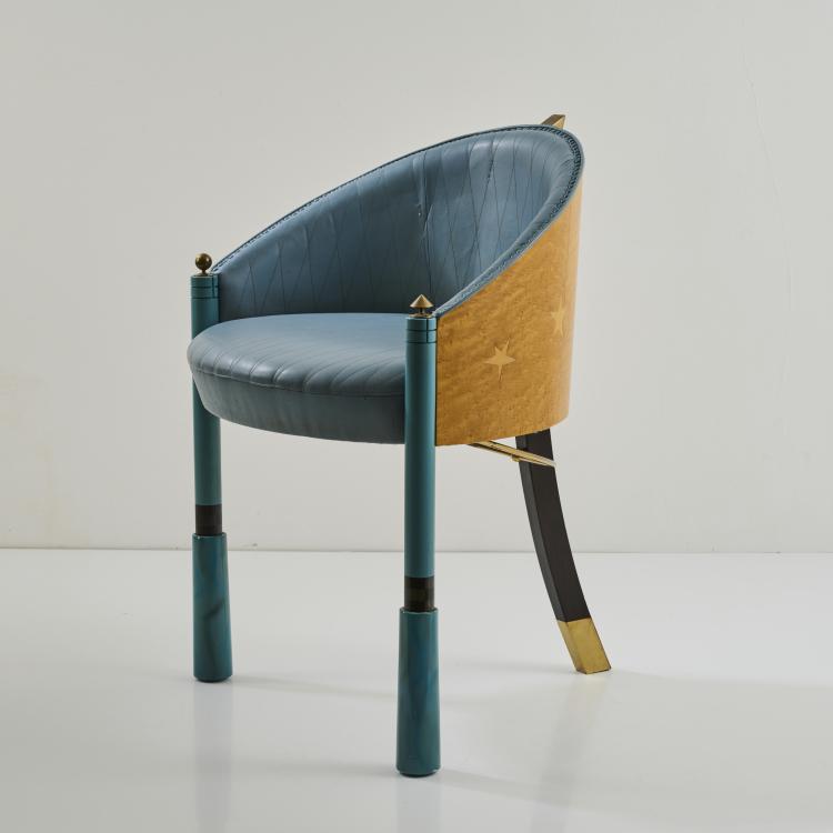 Hauptbild zu Objekt, 'F3 - Frankfurt' chair, 1985, Norbert Berghof,Michael Landes,Wolfgang Rang, Draenert, Immenstaad, 176B 317