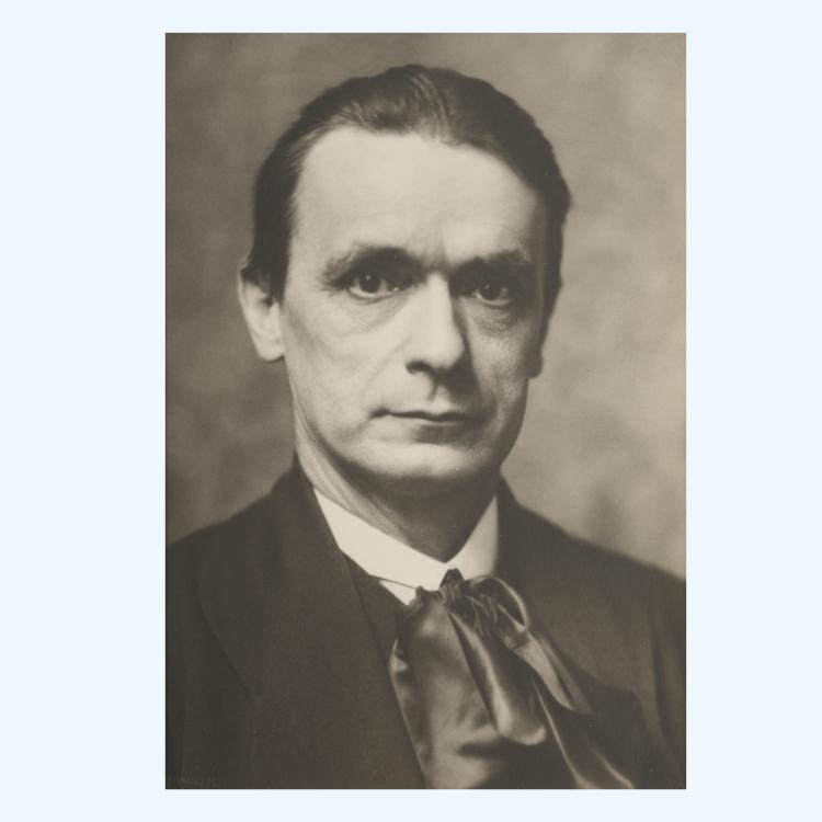 Bild 1 zu Objekt, Portr&auml;tfoto Rudolf Steiner, 1916, Atelier Rietmann Haak, Schweiz, 176B 81