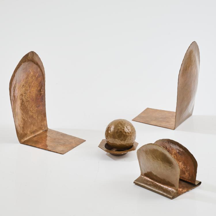 Hauptbild zu Objekt, Anthroposophical desk set 1930s/50s, Rudolf Steiner (Umkreis) (attributed), 176B 92