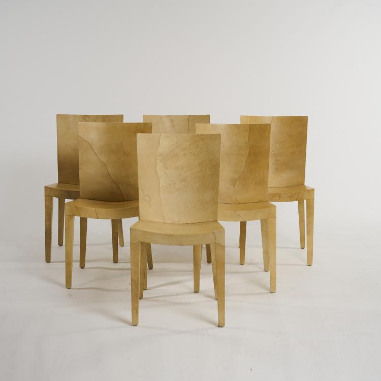 Bild 1 zu Objekt, Six 'JMF' chairs, 1981, Karl Springer, Springer Ltd., New York, 176B 301