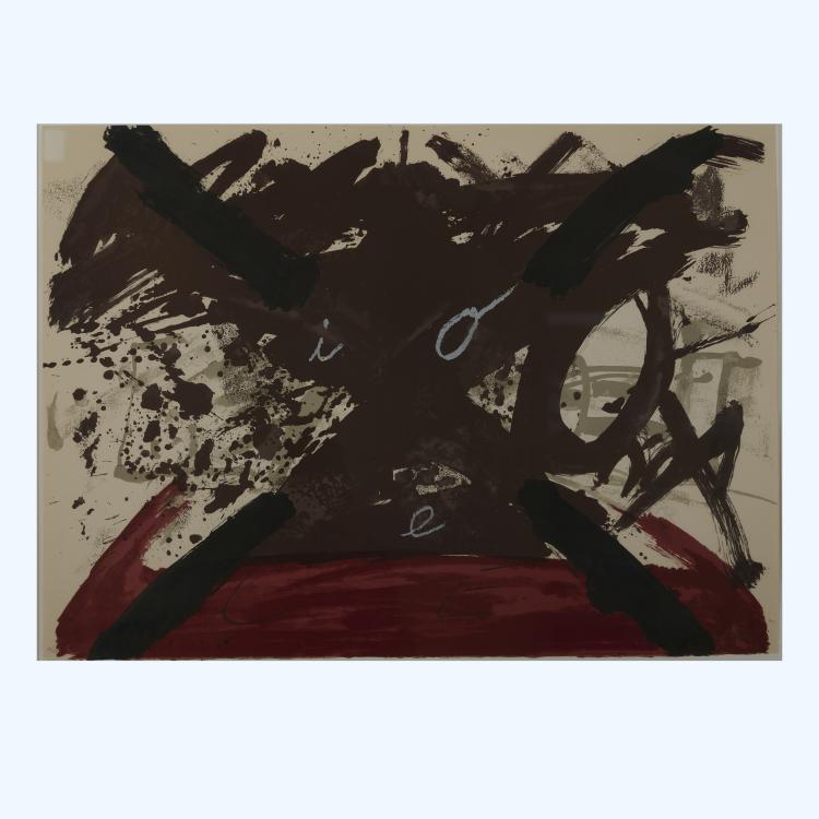 Hauptbild zu Objekt, Vier Lithographien 'Ohne Titel' aus 'Berlin Suite', 1974, Antoni T&agrave;pies, 177C 770