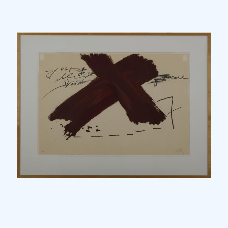 Bild 5 zu Objekt, Vier Lithographien 'Ohne Titel' aus 'Berlin Suite', 1974, Antoni T&agrave;pies, 177C 770