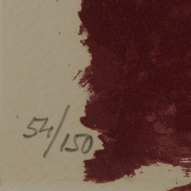 Bild 10 zu Objekt, Vier Lithographien 'Ohne Titel' aus 'Berlin Suite', 1974, Antoni T&agrave;pies, 177C 770