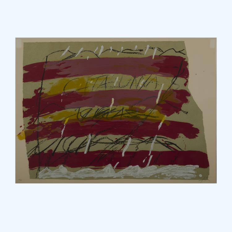 Bild 11 zu Objekt, Vier Lithographien 'Ohne Titel' aus 'Berlin Suite', 1974, Antoni T&agrave;pies, 177C 770