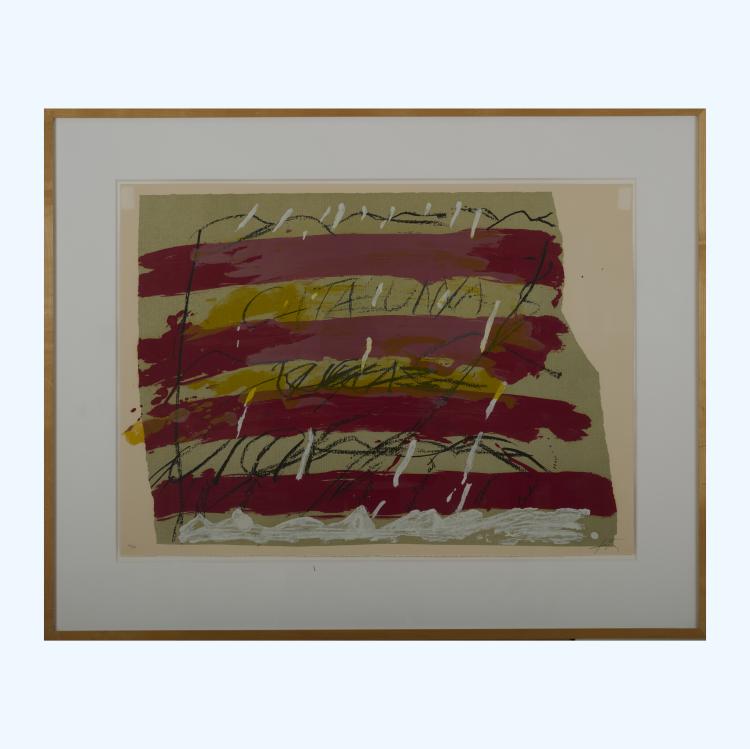 Bild 12 zu Objekt, Vier Lithographien 'Ohne Titel' aus 'Berlin Suite', 1974, Antoni T&agrave;pies, 177C 770