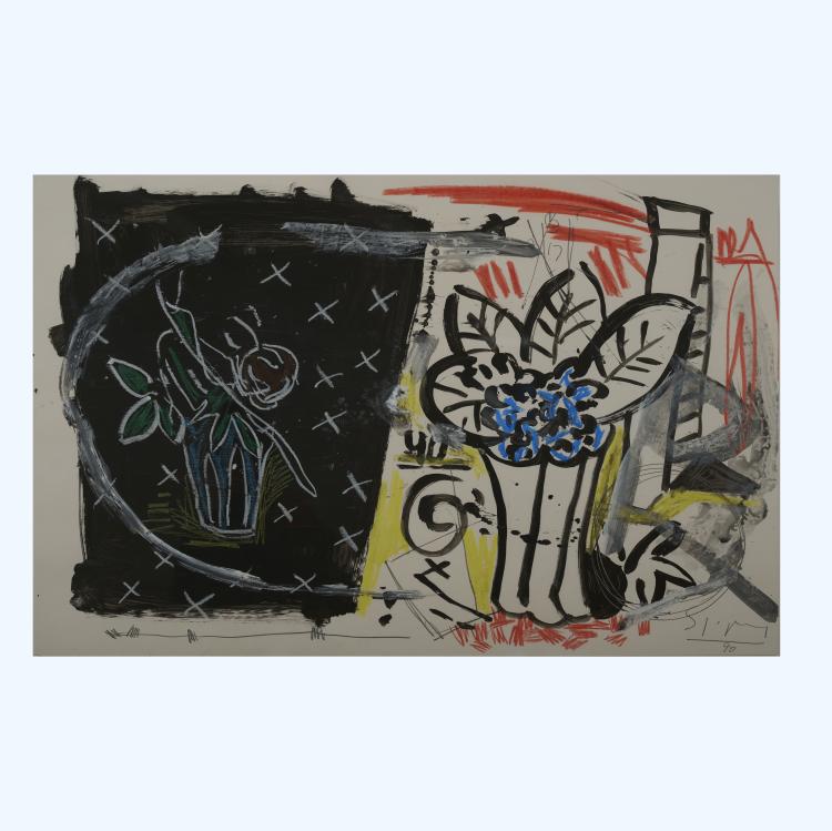 Bild 4 zu Objekt, Zwei Zeichnungen und eine Lithographie, 1989/90, Stefan Szczesny, 177C 769