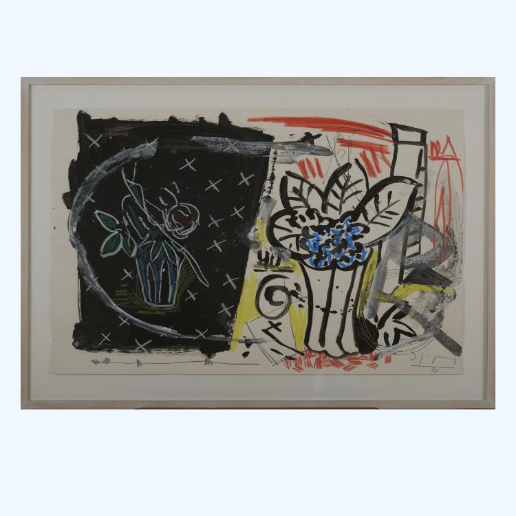 Bild 5 zu Objekt, Zwei Zeichnungen und eine Lithographie, 1989/90, Stefan Szczesny, 177C 769