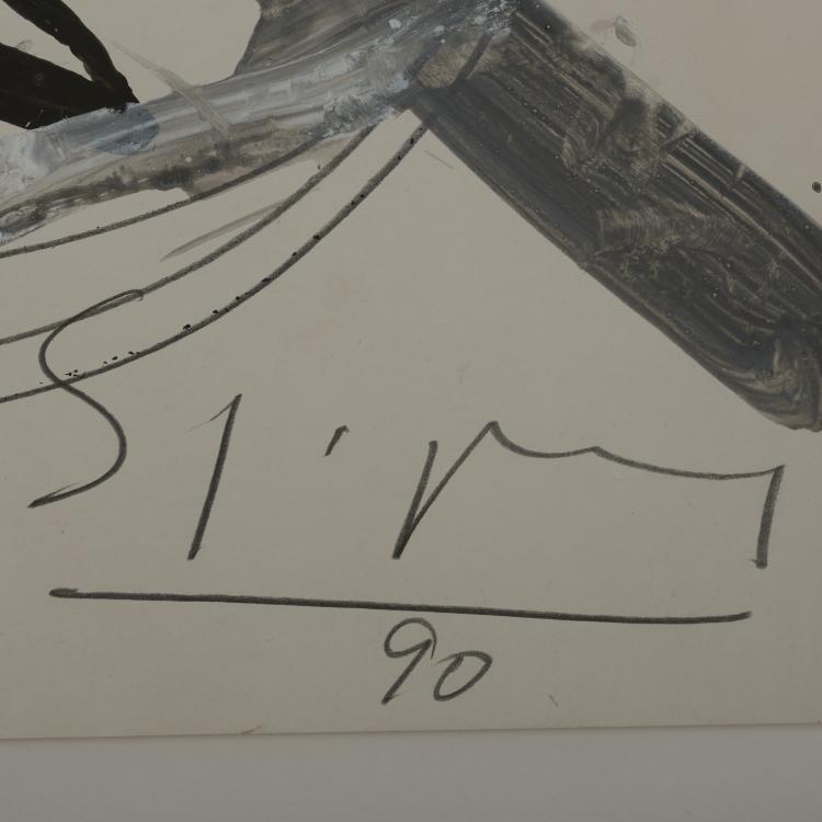 Bild 6 zu Objekt, Zwei Zeichnungen und eine Lithographie, 1989/90, Stefan Szczesny, 177C 769
