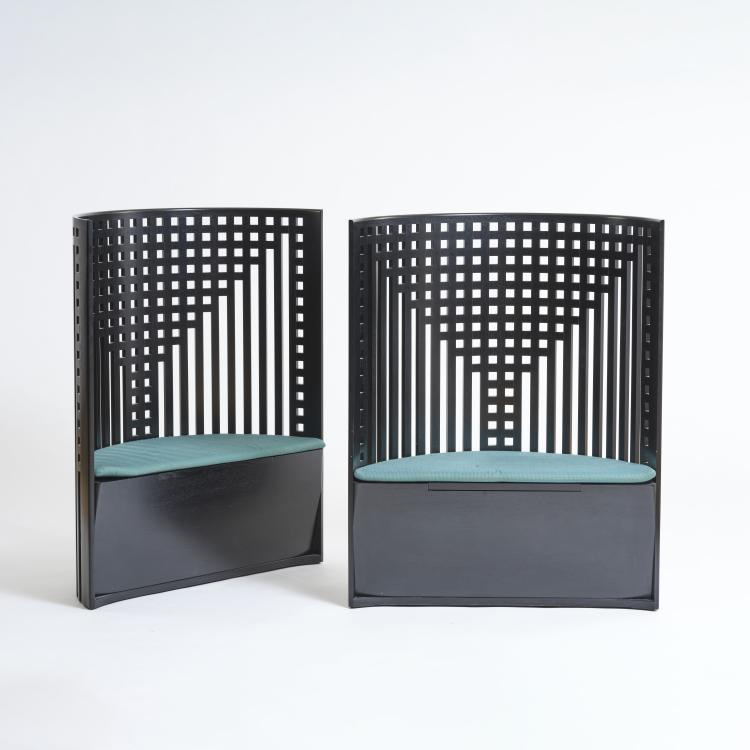 Bild 2 zu Objekt, Zwei Sessel 'Willow I', 1904 (Entwurf), Charles Rennie Mackintosh, Cassina, Mailand / Milan, 177A 218