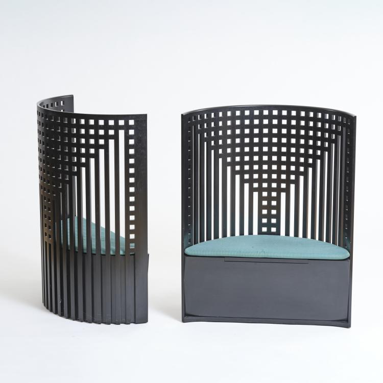 Bild 3 zu Objekt, Zwei Sessel 'Willow I', 1904 (Entwurf), Charles Rennie Mackintosh, Cassina, Mailand / Milan, 177A 218