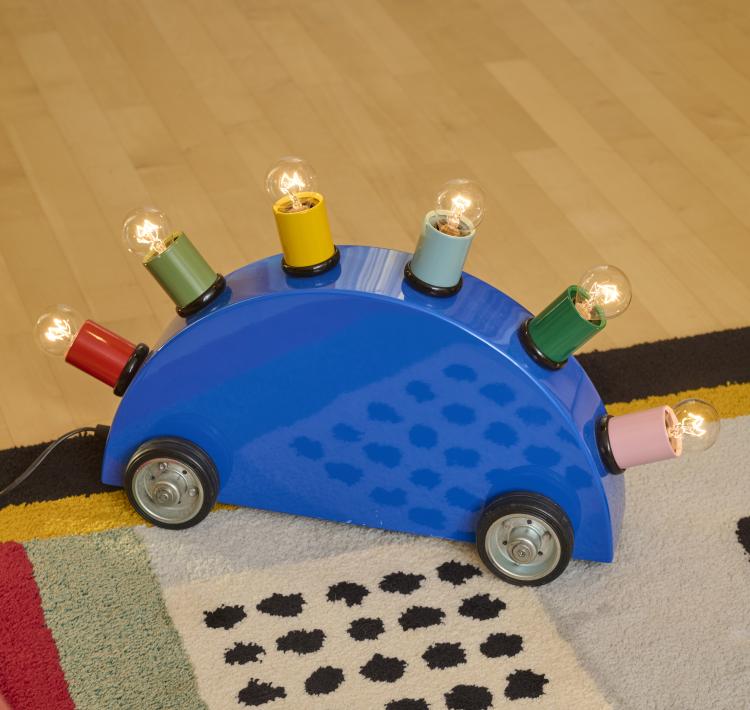 Hauptbild zu Objekt, Table/floor light 'Super', 1981 (design), Martine Bedin, Memphis Milano, 177A 245