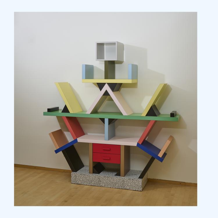 Hauptbild zu Objekt, 'Carlton' book case, 1981 (design), Ettore Sottsass, Memphis Milano, 177A 246