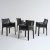 Four armchairs 'cab - chair' - '413', 1977 (design)
