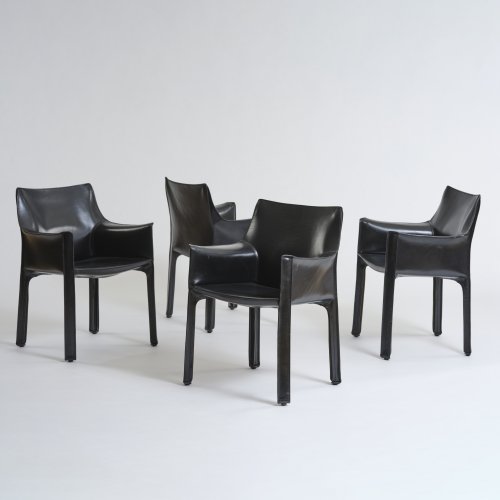 Vier Armlehnstühle 'cab chair' - 413', 1977 (Entwurf)