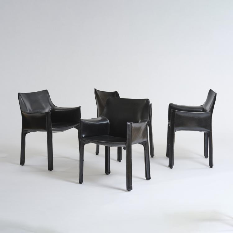 Bild 1 zu Objekt, Four armchairs 'cab - chair' - '413', 1977 (design), Mario Bellini, Cassina, Mailand / Milan, 177A 236