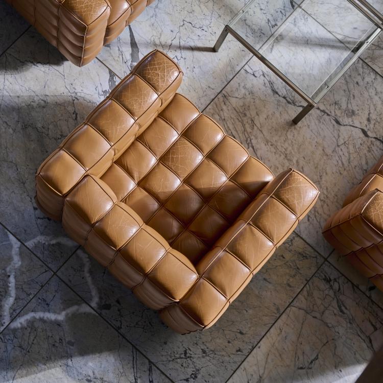 Bild 4 zu Objekt, Dreiersofa 'Kubus', 1910 (Entwurf), Josef Hoffmann, Wittmann M&ouml;belwerkst&auml;tten, Etsdorf, 177A 222