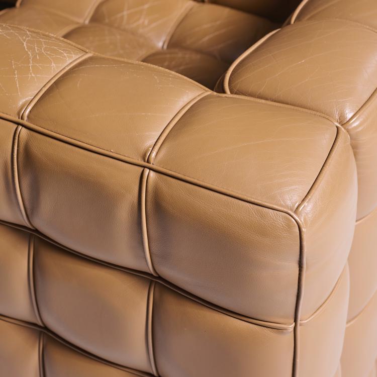 Bild 7 zu Objekt, Dreiersofa 'Kubus', 1910 (Entwurf), Josef Hoffmann, Wittmann M&ouml;belwerkst&auml;tten, Etsdorf, 177A 222