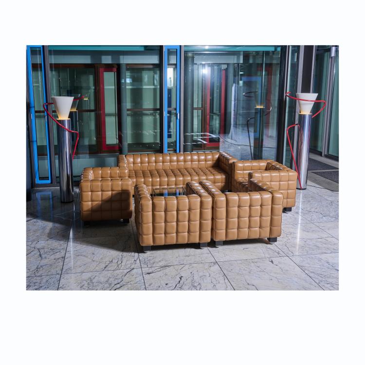 Hauptbild zu Objekt, Vier Sessel 'Kubus', 1910 (Entwurf), Josef Hoffmann, Wittmann M&ouml;belwerkst&auml;tten, Etsdorf, 177A 223