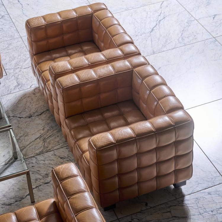 Bild 2 zu Objekt, Vier Sessel 'Kubus', 1910 (Entwurf), Josef Hoffmann, Wittmann M&ouml;belwerkst&auml;tten, Etsdorf, 177A 223