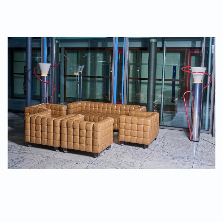 Bild 3 zu Objekt, Vier Sessel 'Kubus', 1910 (Entwurf), Josef Hoffmann, Wittmann M&ouml;belwerkst&auml;tten, Etsdorf, 177A 223