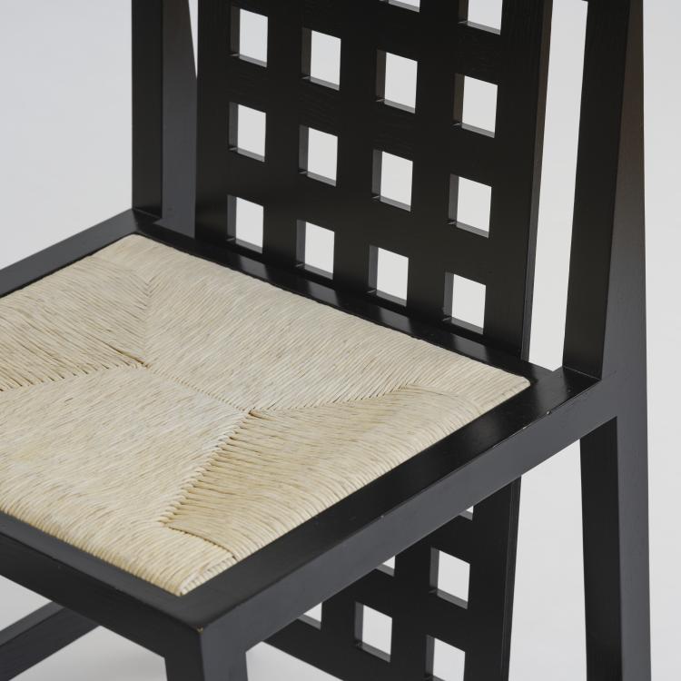 Bild 3 zu Objekt, Zwei St&uuml;hle 'Candida Cottage Chair - DS 3', 1918 (Entwurf), Charles Rennie Mackintosh, Cassina, Mailand / Milan, 177A 221