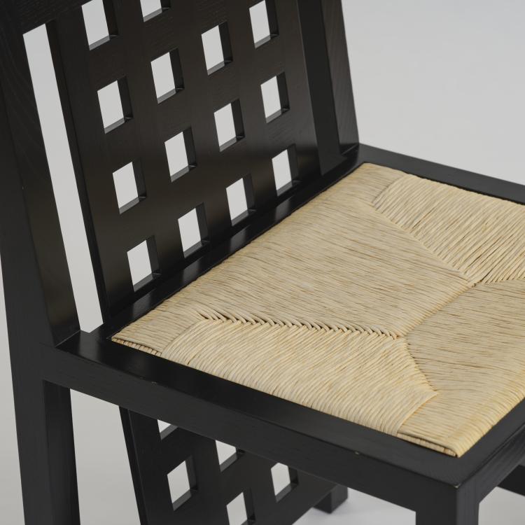 Bild 4 zu Objekt, Zwei St&uuml;hle 'Candida Cottage Chair - DS 3', 1918 (Entwurf), Charles Rennie Mackintosh, Cassina, Mailand / Milan, 177A 221