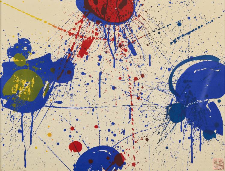 Hauptbild zu Objekt, 'The Upper Red (Voil&agrave;)', 1963, Sam Francis, 177C 721