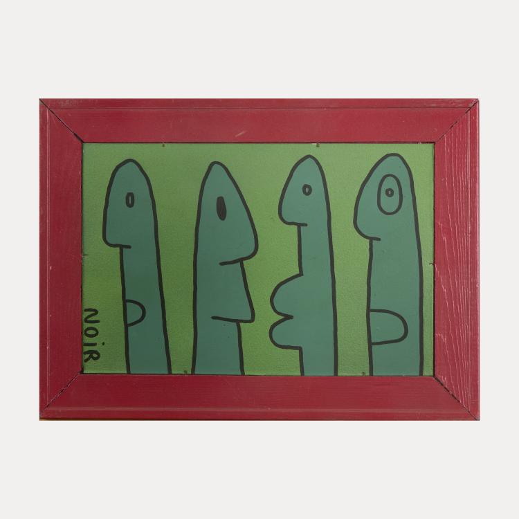 Hauptbild zu Objekt, 'les cousins', 1988, Thierry Noir, 177C 750