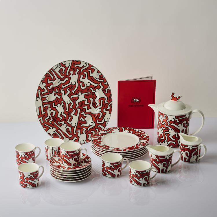 Hauptbild zu Objekt, Coffee service 'A Piece of Art', 1991, Keith Haring (after), Villeroy & Boch, Mettlach, 177C 686