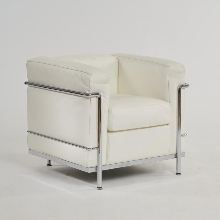 Hauptbild zu Objekt, 'LC 2' easy chair, 1928 (design), Pierre Jeanneret,Charlotte Perriand,Le Corbusier Charles-&Eacute;douard Jeanneret-Gris, Cassina, Mailand / Milan, 177A 24