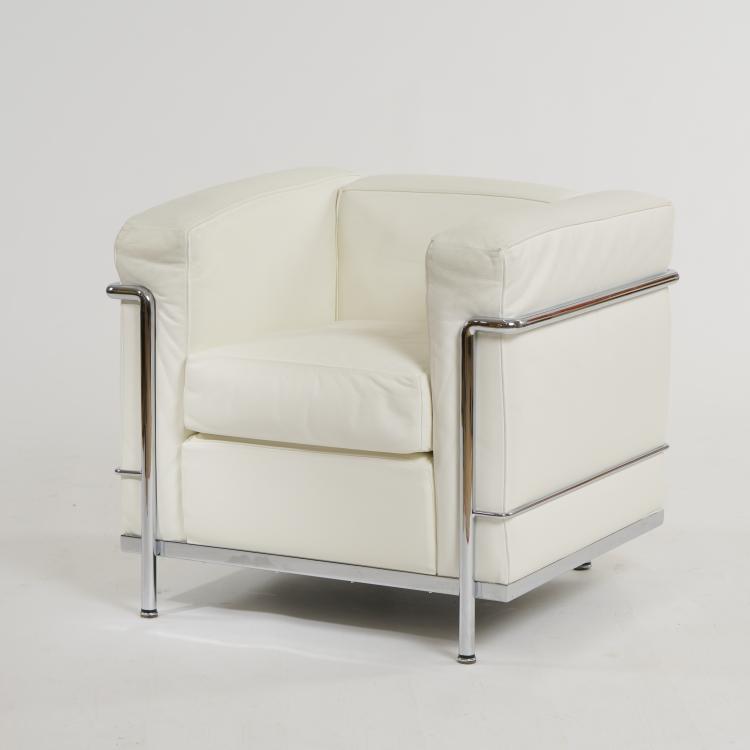 Bild 1 zu Objekt, 'LC 2' easy chair, 1928 (design), Pierre Jeanneret,Charlotte Perriand,Le Corbusier Charles-&Eacute;douard Jeanneret-Gris, Cassina, Mailand / Milan, 177A 24