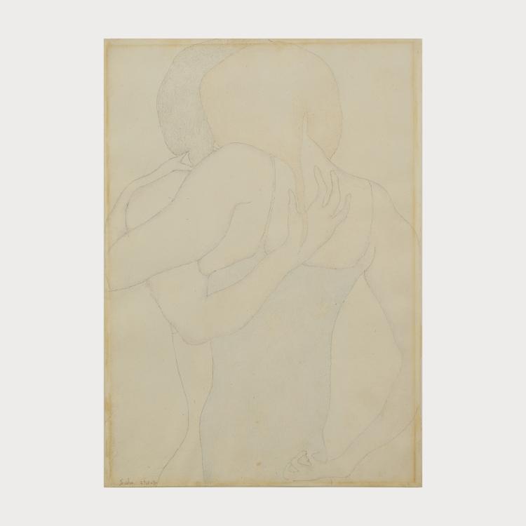 Hauptbild zu Objekt, Sich umarmendes Paar, 1968, Horst Janssen, 177C 733