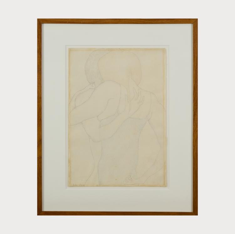 Bild 1 zu Objekt, Sich umarmendes Paar, 1968, Horst Janssen, 177C 733