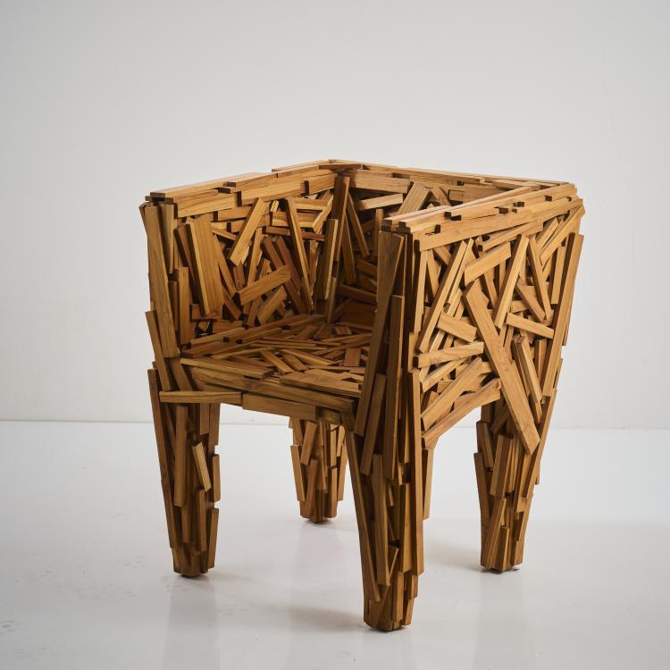 Hauptbild zu Objekt, Armlehnsessel 'Favela chair', 2003, Fernando Campana,Humberto Campana, Edra, Mailand, 177A 474