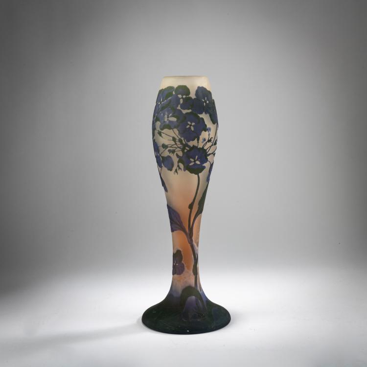 Hauptbild zu Objekt, Vase 'Hortensias', 1905-08, Emile Gall&eacute;, Gall&eacute;, Nancy, 178A 67