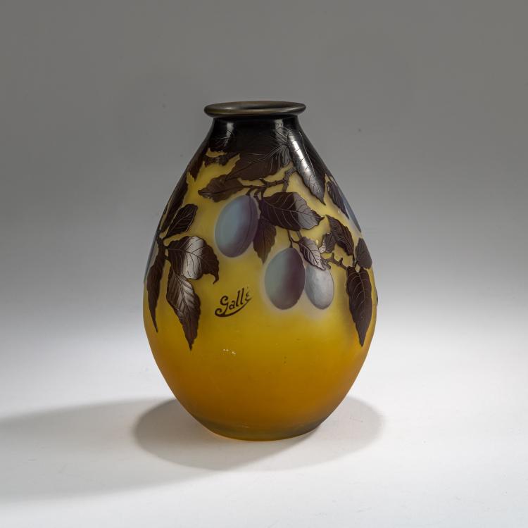 Bild 1 zu Objekt, Vase 'Quetsches', 1925-36, Emile Gall&eacute;, Gall&eacute;, Nancy, 178A 117