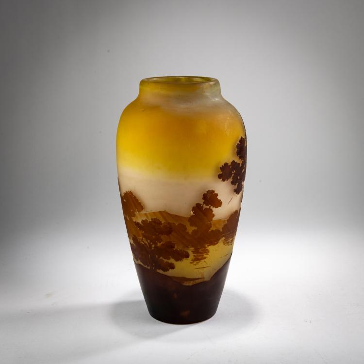 Bild 1 zu Objekt, Vase 'Paysage lacustre', presumably 1908-20, Emile Gall&eacute;, Gall&eacute;, Nancy, 178A 69