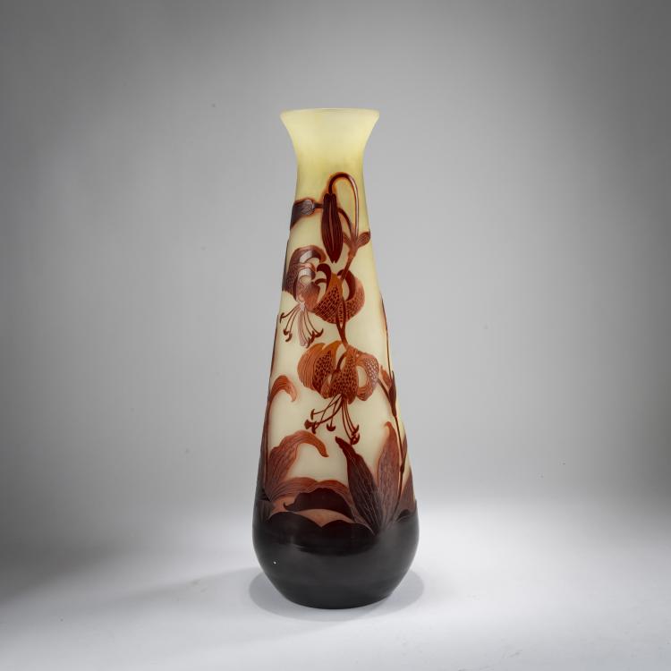 Hauptbild zu Objekt, Tall Vase 'Lys tigr&eacute;', 1908-20, Emile Gall&eacute;, Gall&eacute;, Nancy, 178A 81