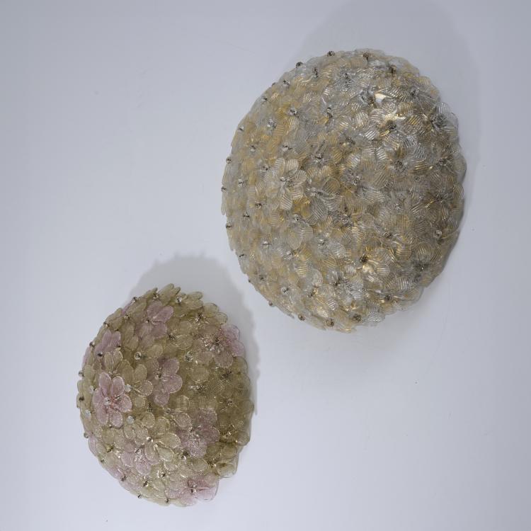 Bild 1 zu Objekt, Zwei Wandappliken, 1940er Jahre (Entwurf), Seguso Vetri d'Arte, Murano, 177A 37