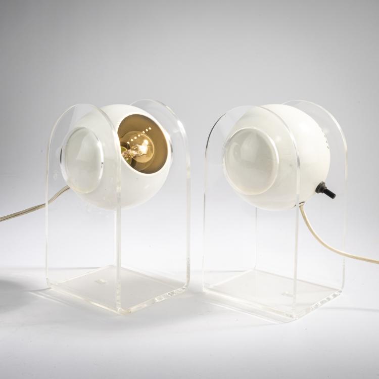 Hauptbild zu Objekt, Zwei Tisch/Wandleuchten '540/P', 1968 (Entwurf), Gino Sarfatti, Arteluce, Mailand / Milan, 177A 339