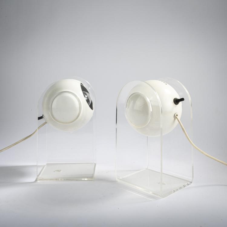 Bild 1 zu Objekt, Zwei Tisch/Wandleuchten '540/P', 1968 (Entwurf), Gino Sarfatti, Arteluce, Mailand / Milan, 177A 339