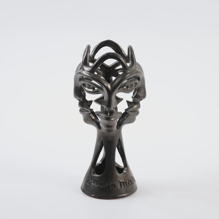 Hauptbild zu Objekt, Sculpture 'Quatre Visages', 1960er Jahre, Jean Marais, 177C 701