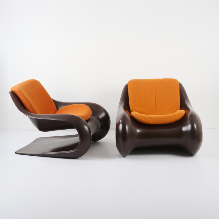 Bild 1 zu Objekt, Zwei Sessel 'Targa', 1970/71, Klaus Uredat, Horn GmbH & Co. KG, Rudersberg, 177A 356